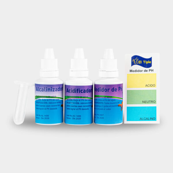 Kit PH (Medidor PH, Alcalinizador, Acidificador)
